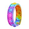 Stress Set Silicone Rainbow Sensory Fun Kid Band Pulseira Watch Wristband Pulsera Push Bubble Pop Fidget Toy Bracelet