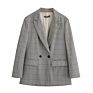 Suits Office Formal Blazers Cardigan Jacket Ladies Solid Color Women Blazer