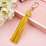 Tassel Keychain Women Cute Tassel Keychain Accessories Pu Leather Car Bag Gold Key Ring Fringe Jewelry Friends Xmas Gift