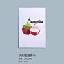 White Flour Sack Kitchen Dish Towel White Embroidery Kitchen Towel Vegetable Fruit Printing