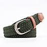 Women Elastic Weaving Belts Handmade Leather Belt Fedex