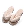 Women House Slippers Faux Fur Warm Shoes Woman Slip on Flats Female Slides Black Pink Cozy Home Furry Slippers