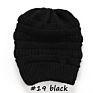 Women Style Design Acrylic Multifunction Messy Bun Ponytail Beanie Hat with Hole