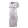 Women's Casual Maternity Bodycon Ruched Side Dress Short & 3/4 Sleeve for Daily Wearing/ Baby Shower