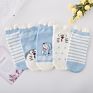 Womens Novelty Cute Funny Ankle Socks Stereo Ear Cartoon Animal No Show Low Cut Socks