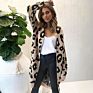 Women's Sweater Leopard Print Knitted Jacket Cardigan Women Cardigan Sweater