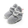 Wonbo Infant Newborn Baby Girls Cotton Shoes Cozy Fleece Booties Non Skid Bottom Newborn Shoes Baby Shoes