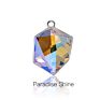 Xichuan Tilted Dice Shaped Ice Cube Fancy Crystal Glass Alloy Back Pendant Necklace Strass Rhistone Diy Decoration Accessories
