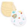 Yiwu Tongtu 2-Layers with Double Sides Reusable Boys and Girls Muslin Baby Burp Cloths