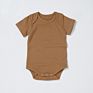 0-24M Lap Shoulder 100% Organic Cotton Short Sleeve Baby Bodysuit