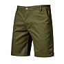 100% Cotton Shorts Men Solid Color Casual Short Mens Track Pants Jogger Knee-Length Shorts for Mens