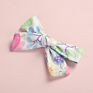 13 Colors Handmade Cotton Fabric Hair Bows Hair Clips for Girls Floral Plaid Knot Hairpins Baby Shower Gift