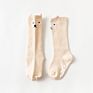 1 Pair 0 to 24M Cute Fox Baby Sock Non Slip with Grips Cotton Long Socks for Infant Girls Boys Newborn Knee High Socks