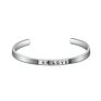 316L Stainless Steel Cuff Bracelet Personalized Engraved Bangle for Men/Women