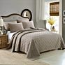3 Pcs Machine Washable American Style Solid Color Embroidery Cotton Quilts Bedding Sets Quilt for , Own Use