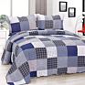 3 Pcs Machine Washable Printing Cotton Quilts Bedding Sets Quilt with Queen King Different Sizes