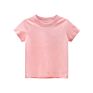 3 to 8 Years Old Children's Basic Short Sleeve O Neck Tee Shirt Solid Blank Kids T-Shirt for Boys