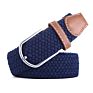 42 Colors Men Women Casual Knitted Pin Buckle Belt Woven Canvas Elastic Expandable Braided Stretch Belts Plain Webbing Strap