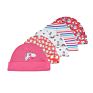 5Pcs/Lots 100% Cotton Newborn Baby Cap 0-6M