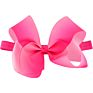 6" Big Baby Girls Colorful Grosgrain Ribbon Hair Bows Headbands Cute Elastic Headwrap for Girls Hair Accessories