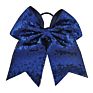 8 Inch Girls Cheerleading Hair Bow Elastic Sequin Grosgrain Ribbon Hair Bands Kids Children Hairwear Women Hair Accessories