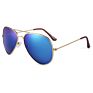 90S Vintage Gold Metal Big Frame Polarize Shades Sunglasses Men Unisex Photochromic Mirror Driving Boy Sunglasses