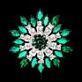 9 Colors Shiny Red Blue Big Crystal Rhinestone Sun Flower for Women Brooches Pins Scarf Accessories Wedding Jewelry Gifts 6.8 Cm