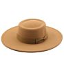 9Cm Wide Brim Bowknot Bowler Hat Ladies Elegant Retro Style British Woolen Jazz Hat Autumn Solid Color Panama Hat