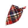 Adjustable Pet Washable Triangle Plaid Pet Bandanas Dog Scarf Bandana