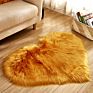 Area Faux Fur Bedroom Hairy Rug Dining Room 25# Fluffy Heart Shaped Anti-Skid Soft Fabric Love Shaggy Floor Mat Carpet Room