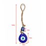 Arrivals Jute Rope Bohemian Blue Turkish Eyes Key Chain Accessories Glass Beaded Color Evil Eyes Keychain