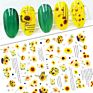 Arrivals Korea Nail Art Embossed Adhesive Non-Toxic Decorative Flower 3D Nail Sticker