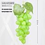 Artificial Grape Bunch Fake Grapes Vine Plastic Raisins Leaf Rattan Fruit Props Indoor Ceiling Decor Grape Leaves Artificial