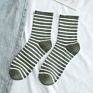 Autumn and Socks Women's Classic Stripe Tube Socks Japanese Department College Wind Breathable Cotton Socks