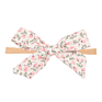 Baby Headbands Floral Printing Toddler Skinny Nylon Hairband Headband Bow Girls Traceless Hair Accessories Newborn Head Band