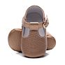 Baby Shoes Soft Sole Pu Leather Print Floral T-Bar Mary Jane Toddler Baby Moccasins Kids Princess Dress Shoes Footwear