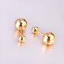 Balls Yellow Gold Color Piercing Small round Ball Stud Earrings for Women Men Children Baby Girls Kids Jewelry