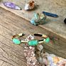 Bd-E1812 11 Kinds Stone Bangles ,Golden Bangles Fine Jewelry for Women Party Gifts,Faceted Oval Beads Charm Bangles