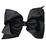 Big 6" Hair_Bows Clips Solid Color Grosgrain Ribbon Larger Hair Bows Alligator Clips Hair Accessories for Baby Girls Infants