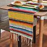 Boho Ethnic Style Beach Blanket Beach Towel Tassels Throw Rug Mexican Style Picnic Blanket Handmade Striped Tablecloth