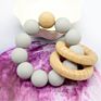 Bpa Free Baby Wooden Toys Teether Infant Baby Rattle
