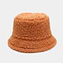 Casual Lamb Hair Fisherman Hat Light Plate Warm Fuzzy Plush Basin Bucket Hat