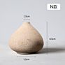 Ceramic Retro Handmade Stoneware Floral Home Decoration Handicraft Ornaments Flower Vase