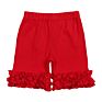 Children Clothes No Moq and Rts Cotton Baby Girl Clothes Icing Ruffle Shorts Stock Solid Color Kids Girls Shorts