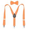 Classic Kids Boys and Girls Printed Polka Dots Suspenders with Bowties for Garments Accessories or Daily Decorations
