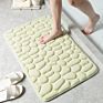 Cobblestone Carpet 3D Door Floor Mat Bath Mats Bathroom Absorbent Anti-Slip Mat