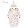 Cotton Jersey Newborn Sleeping Bag 0-6M Baby Safe Sleep Sack Knotted Baby Gown Unisex Newborn Baby Sleeping Bag