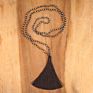 Crystal Knot Tassel Necklace Hand Woven Long Sweater Chain Buddha Head Pendant Women's Necklace
