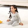 Customs Girls Pjs Cotton Plain Personalised Kids Pyjamas 100% Cotton Pajamas Sleepwear Cotton Kids