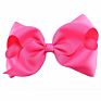 Cute 8 Inch Grosgrain Solid Color Bowknot Hair Bows with Clips Handmade Price Kid Girls Hair Accessories